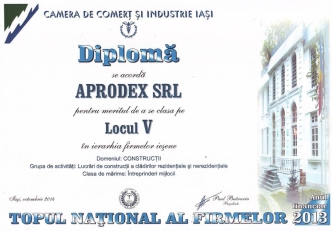 APRODEX - fifth place in the hierarchy of construction companies#1